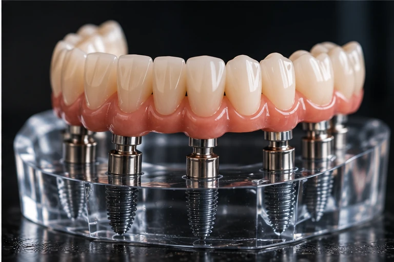 Illustrative full-arch implant-supported prosthesis